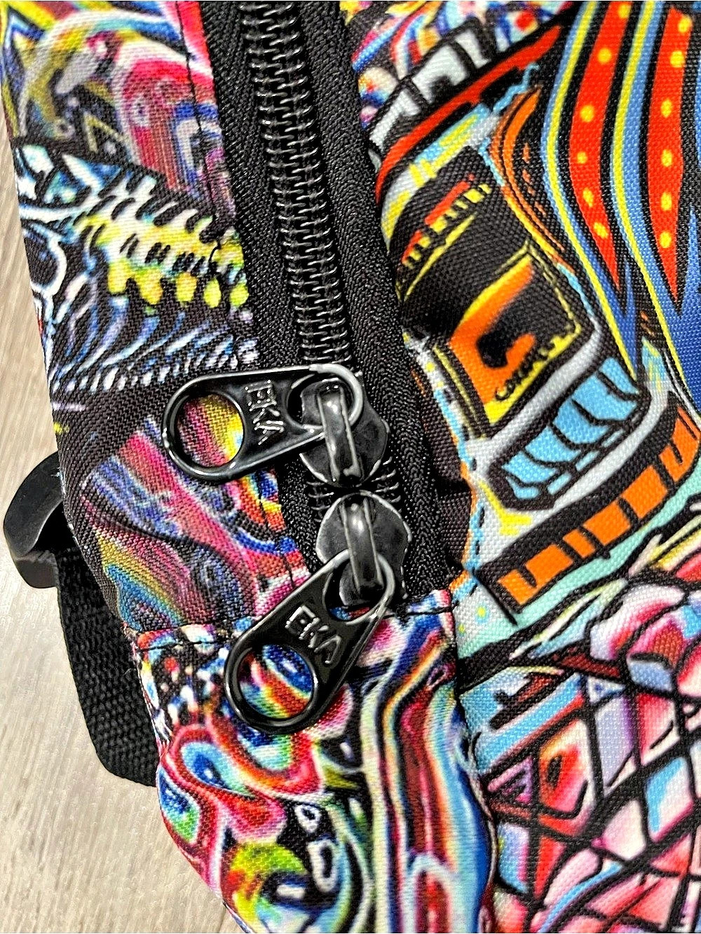 TANSKA Multicolor Abstract Print Backpack - Picture 7 of 8